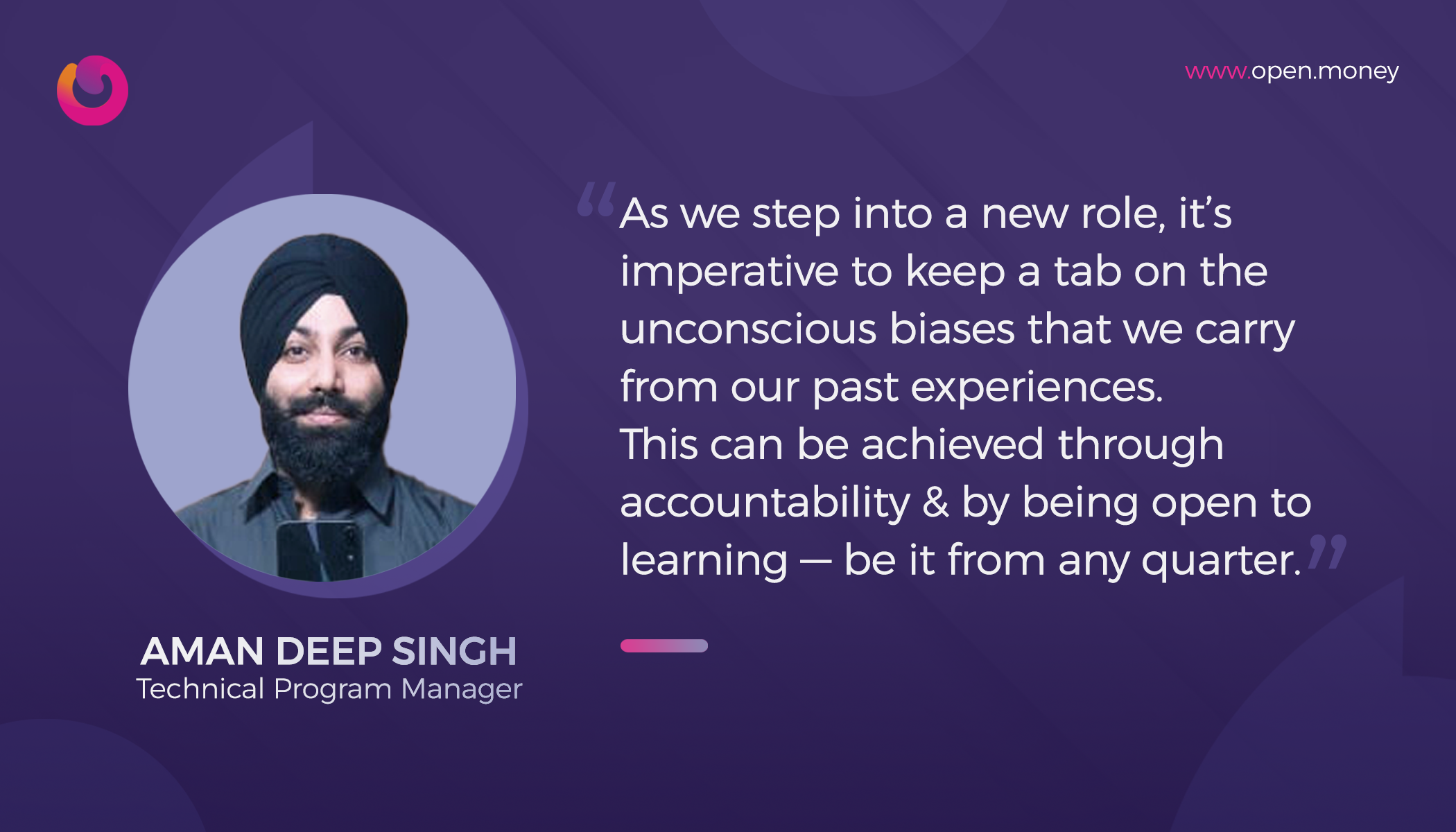 Aman Deep Singh | Continuous Leadership Workshop | Open